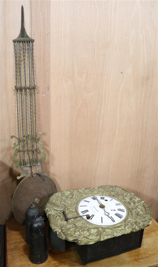 A French wall pendulum clock W.37cm